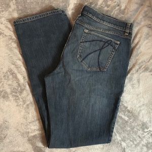 New York & Company Straight Leg Jeans Denim